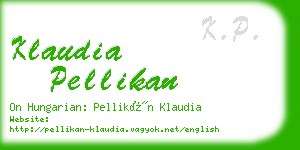 klaudia pellikan business card